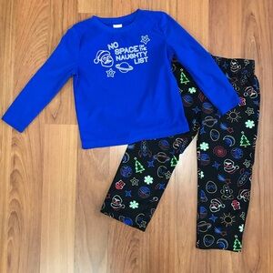 North Pole Trading Co. Kid’s Christmas Fleece Pajamas Size 4T
